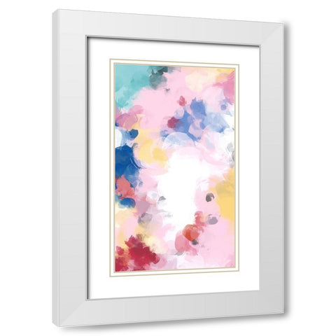Abstraction II White Modern Wood Framed Art Print with Double Matting by Orlov, Irena
