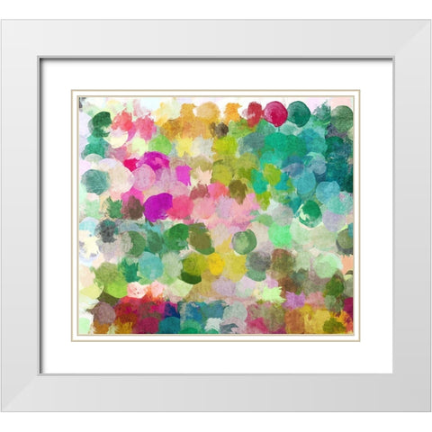 Color Expression II White Modern Wood Framed Art Print with Double Matting by Orlov, Irena