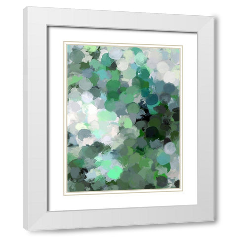 Color Expression IV White Modern Wood Framed Art Print with Double Matting by Orlov, Irena