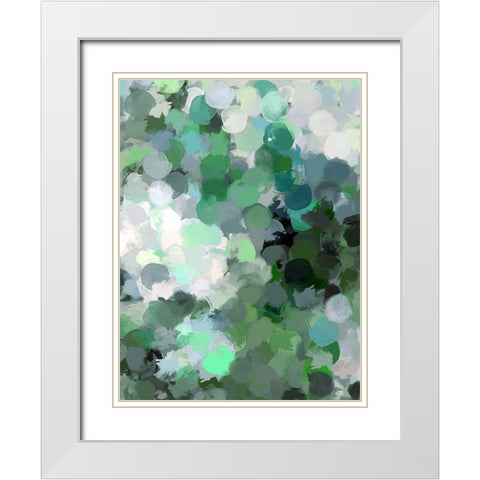 Color Expression IV White Modern Wood Framed Art Print with Double Matting by Orlov, Irena