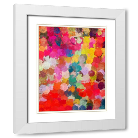 Bohemian Color Expression I White Modern Wood Framed Art Print with Double Matting by Orlov, Irena