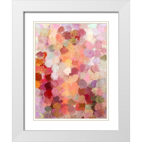 Bohemian Color Expression VIII White Modern Wood Framed Art Print with Double Matting by Orlov, Irena