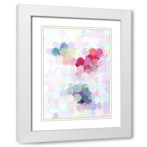 Improvisation II White Modern Wood Framed Art Print with Double Matting by Orlov, Irena