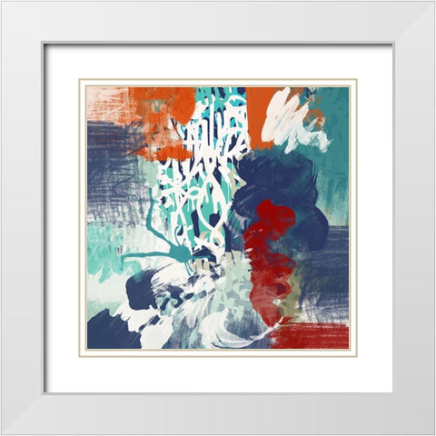 Freeing Up II White Modern Wood Framed Art Print with Double Matting by Orlov, Irena