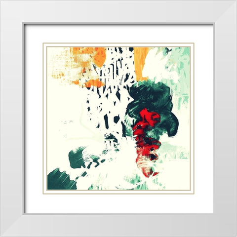 Freeing Up IV White Modern Wood Framed Art Print with Double Matting by Orlov, Irena