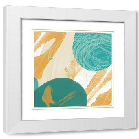 Romance White Modern Wood Framed Art Print with Double Matting by Orlov, Irena