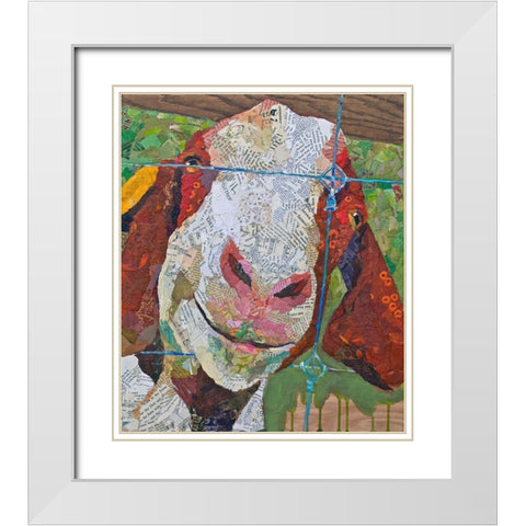 Nanny White Modern Wood Framed Art Print with Double Matting by St Hilaire, Elizabeth