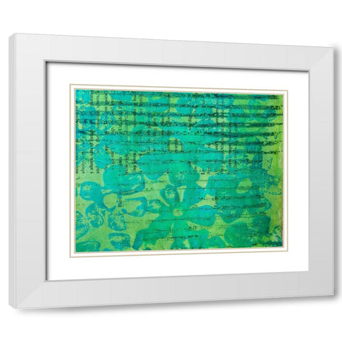 Paper II White Modern Wood Framed Art Print with Double Matting by St Hilaire, Elizabeth