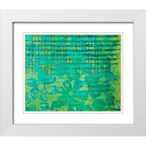 Paper II White Modern Wood Framed Art Print with Double Matting by St Hilaire, Elizabeth