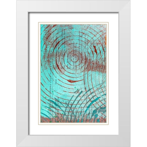 Paper IV White Modern Wood Framed Art Print with Double Matting by St Hilaire, Elizabeth