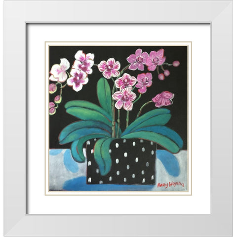 Orchid for Terri White Modern Wood Framed Art Print with Double Matting by Wojahn, Holly