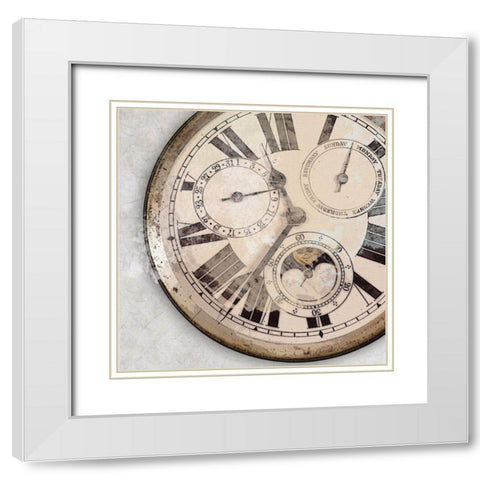 Part Time White Modern Wood Framed Art Print with Double Matting by Smith, Karen