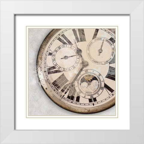 Part Time White Modern Wood Framed Art Print with Double Matting by Smith, Karen