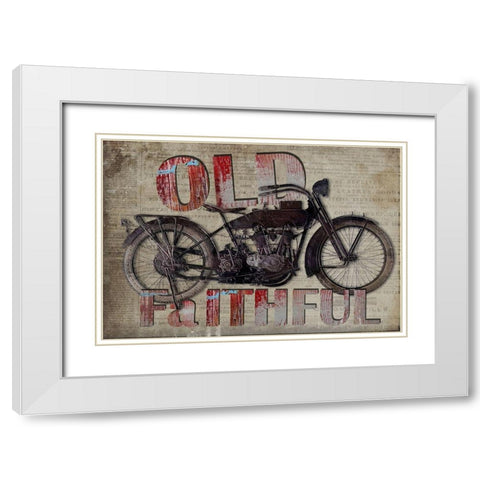 Old Faithful White Modern Wood Framed Art Print with Double Matting by Smith, Karen