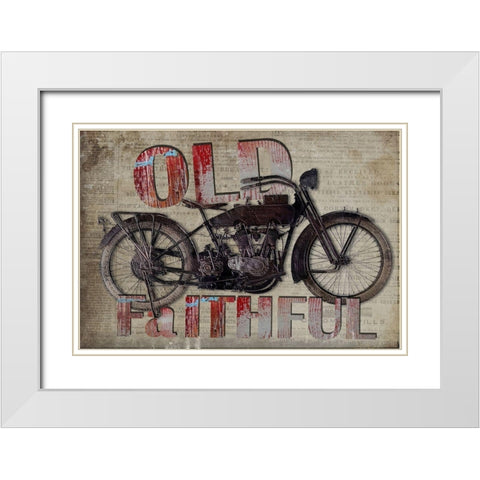 Old Faithful White Modern Wood Framed Art Print with Double Matting by Smith, Karen