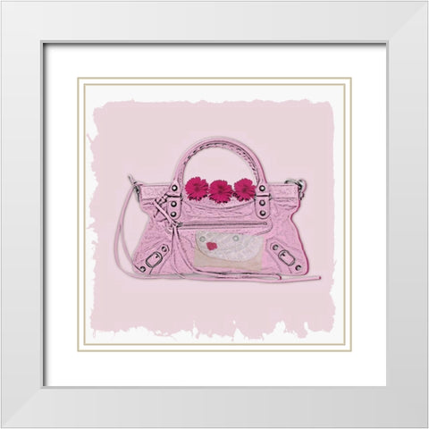 Bagful III White Modern Wood Framed Art Print with Double Matting by Smith, Karen