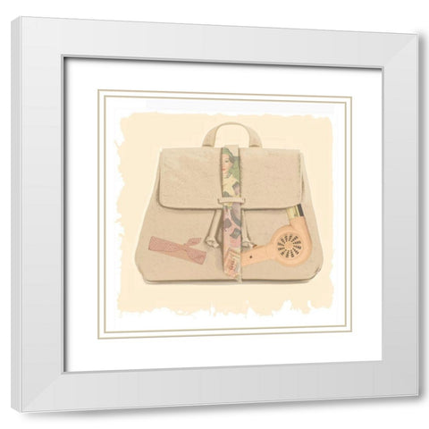 Bagful IV White Modern Wood Framed Art Print with Double Matting by Smith, Karen