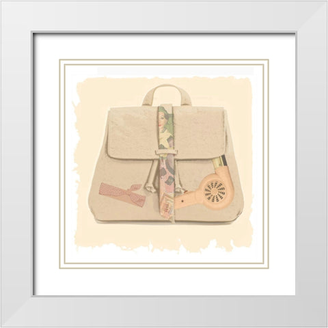 Bagful IV White Modern Wood Framed Art Print with Double Matting by Smith, Karen