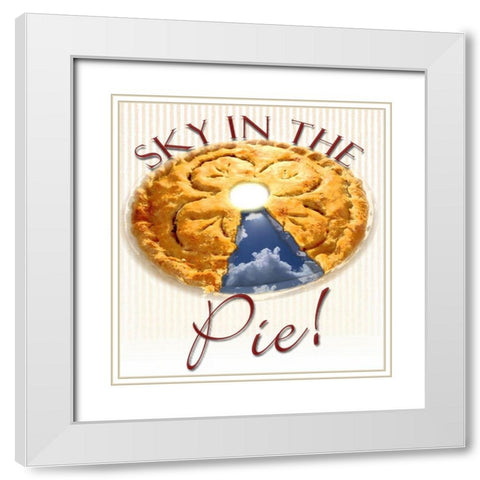 Sky in the Pie White Modern Wood Framed Art Print with Double Matting by Smith, Karen