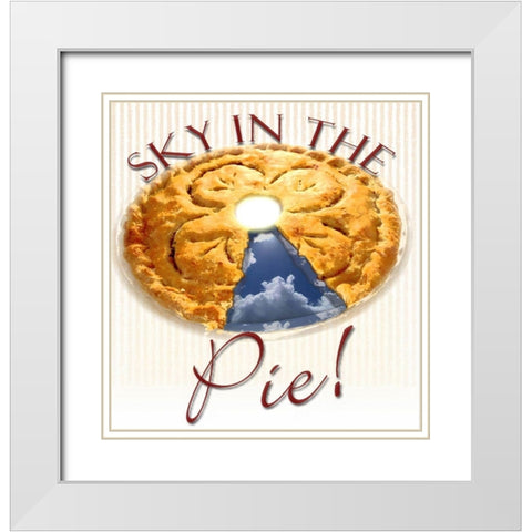 Sky in the Pie White Modern Wood Framed Art Print with Double Matting by Smith, Karen