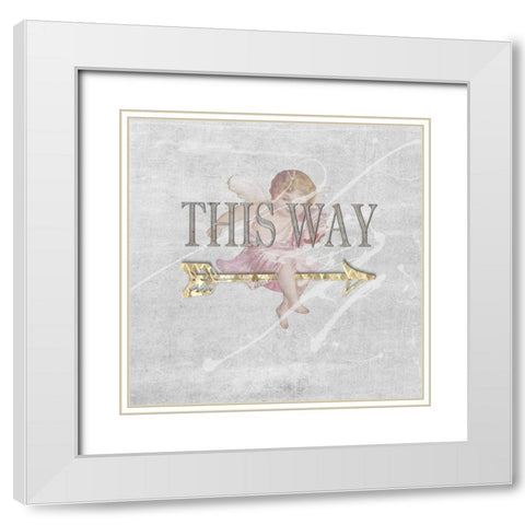 Follow Your Dreams I White Modern Wood Framed Art Print with Double Matting by Smith, Karen