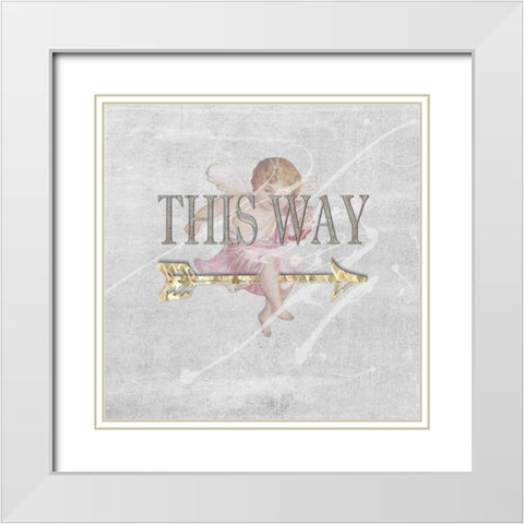 Follow Your Dreams I White Modern Wood Framed Art Print with Double Matting by Smith, Karen