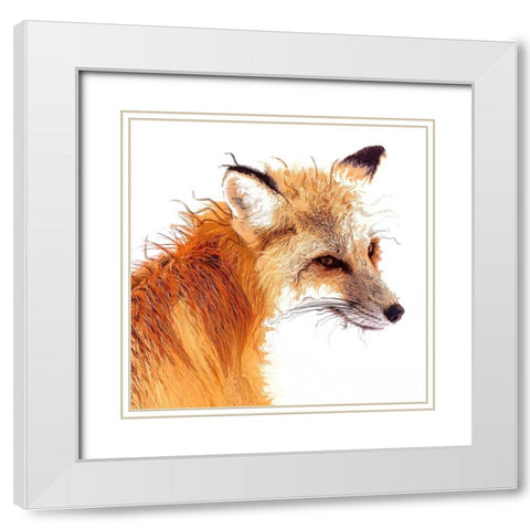 Foxpaint White Modern Wood Framed Art Print with Double Matting by Smith, Karen