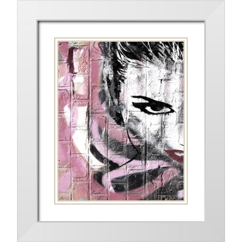 Wall Flower White Modern Wood Framed Art Print with Double Matting by Smith, Karen