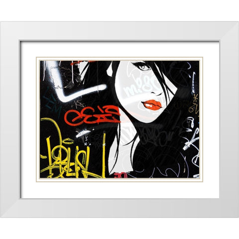 Wild at Heart White Modern Wood Framed Art Print with Double Matting by Smith, Karen