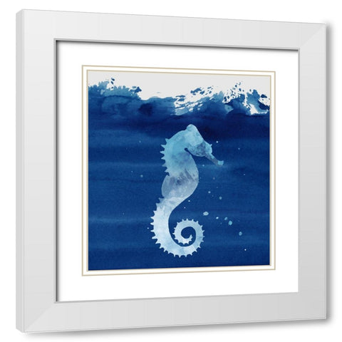 Oceaniana I White Modern Wood Framed Art Print with Double Matting by Smith, Karen