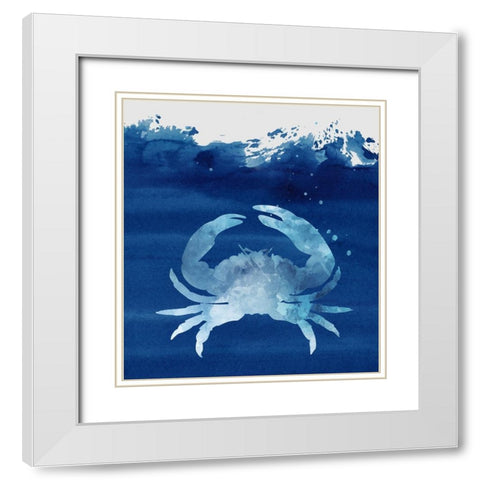 Oceaniana II White Modern Wood Framed Art Print with Double Matting by Smith, Karen