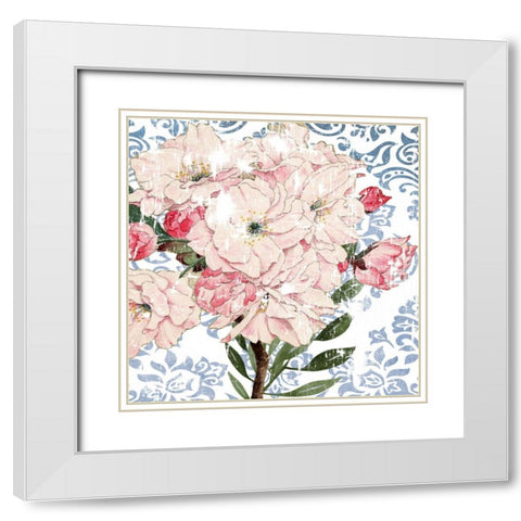 Rosewall II White Modern Wood Framed Art Print with Double Matting by Smith, Karen