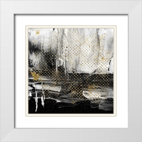 Sprinkles I White Modern Wood Framed Art Print with Double Matting by Smith, Karen