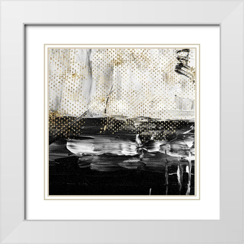 Sprinkles II White Modern Wood Framed Art Print with Double Matting by Smith, Karen