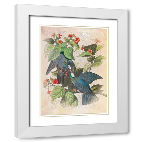 Classic Avion VII White Modern Wood Framed Art Print with Double Matting by Hunziker, Steve