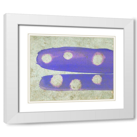 Micro World I White Modern Wood Framed Art Print with Double Matting by Surma, Agata