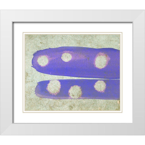 Micro World I White Modern Wood Framed Art Print with Double Matting by Surma, Agata