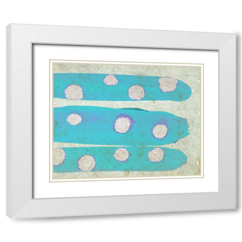 Micro World III White Modern Wood Framed Art Print with Double Matting by Surma, Agata