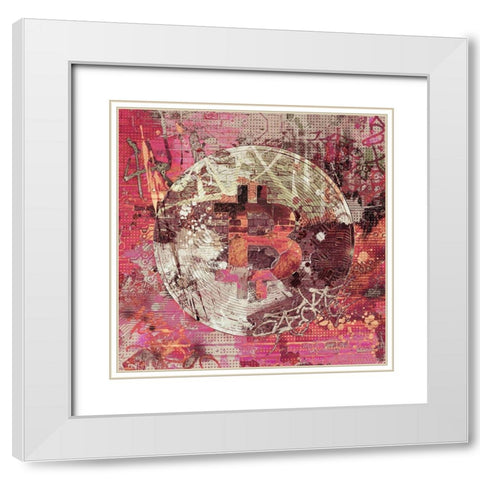 Bitcoin Coin Art III White Modern Wood Framed Art Print with Double Matting by Orlov, Irena
