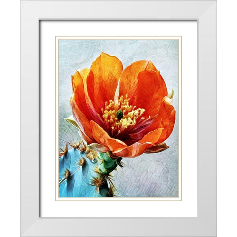 Blood Orange Beauty II White Modern Wood Framed Art Print with Double Matting by Aldridge, Ashley