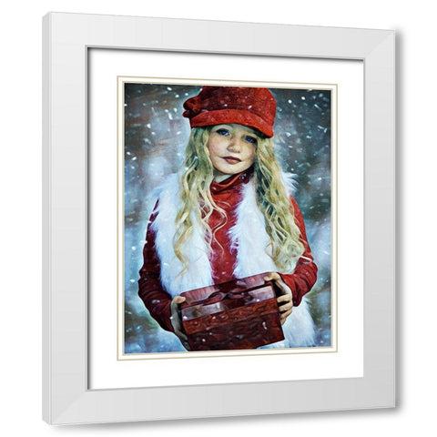 Gift From Grace White Modern Wood Framed Art Print with Double Matting by Aldridge, Ashley