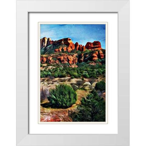 Arizona Isnt She Grand Canyon II White Modern Wood Framed Art Print with Double Matting by Aldridge, Ashley