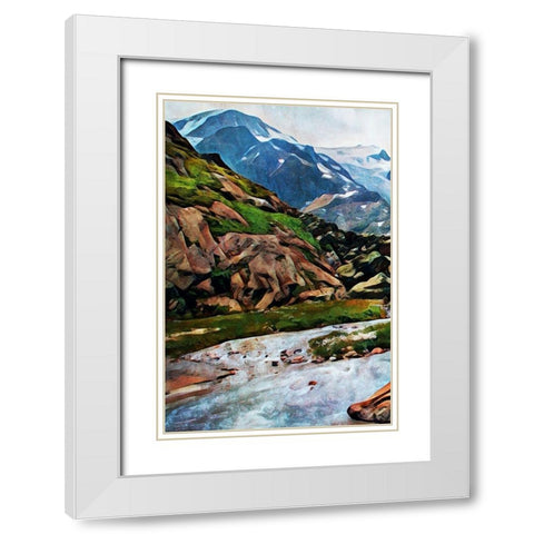 Susten Pass Worth Taking I White Modern Wood Framed Art Print with Double Matting by Aldridge, Ashley