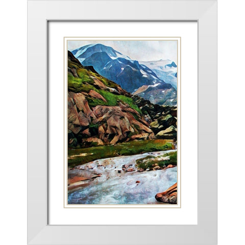 Susten Pass Worth Taking I White Modern Wood Framed Art Print with Double Matting by Aldridge, Ashley