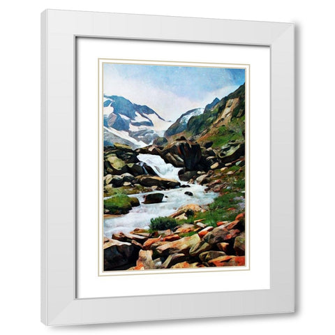 Susten Pass Worth Taking II White Modern Wood Framed Art Print with Double Matting by Aldridge, Ashley
