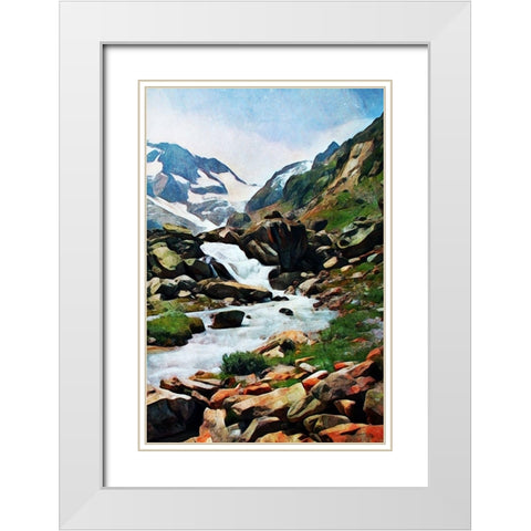 Susten Pass Worth Taking II White Modern Wood Framed Art Print with Double Matting by Aldridge, Ashley