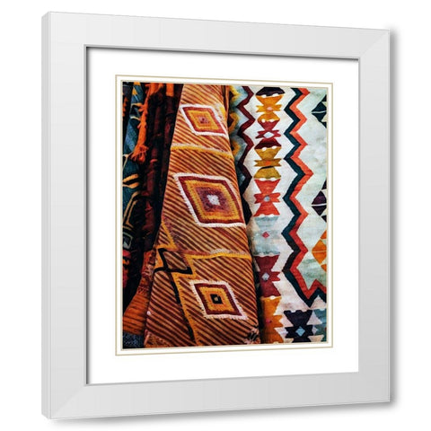Multi-Patterned Mayhem White Modern Wood Framed Art Print with Double Matting by Aldridge, Ashley