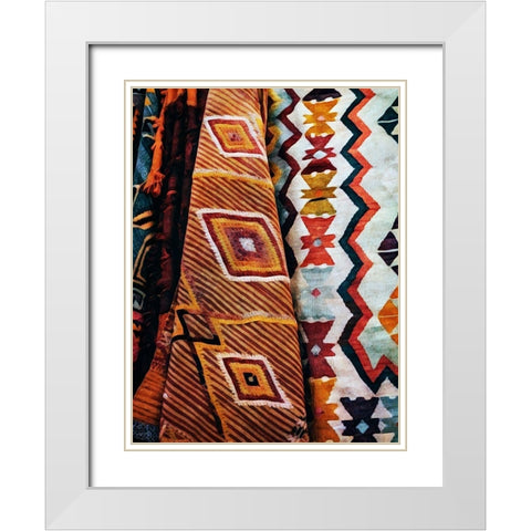Multi-Patterned Mayhem White Modern Wood Framed Art Print with Double Matting by Aldridge, Ashley