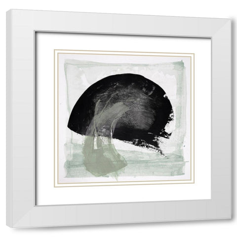 Mozaic 27 White Modern Wood Framed Art Print with Double Matting by Aryai, Sia