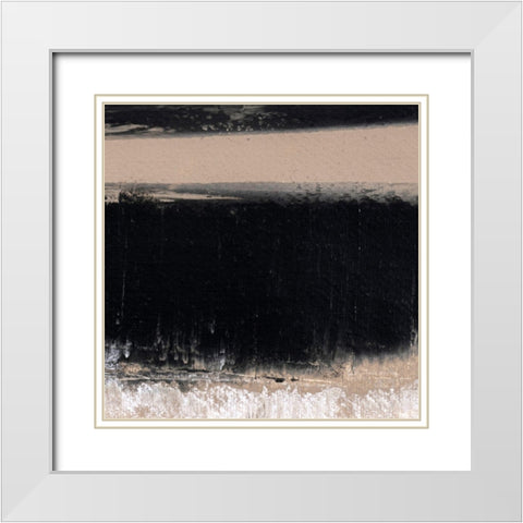 Mozaic 49 White Modern Wood Framed Art Print with Double Matting by Aryai, Sia